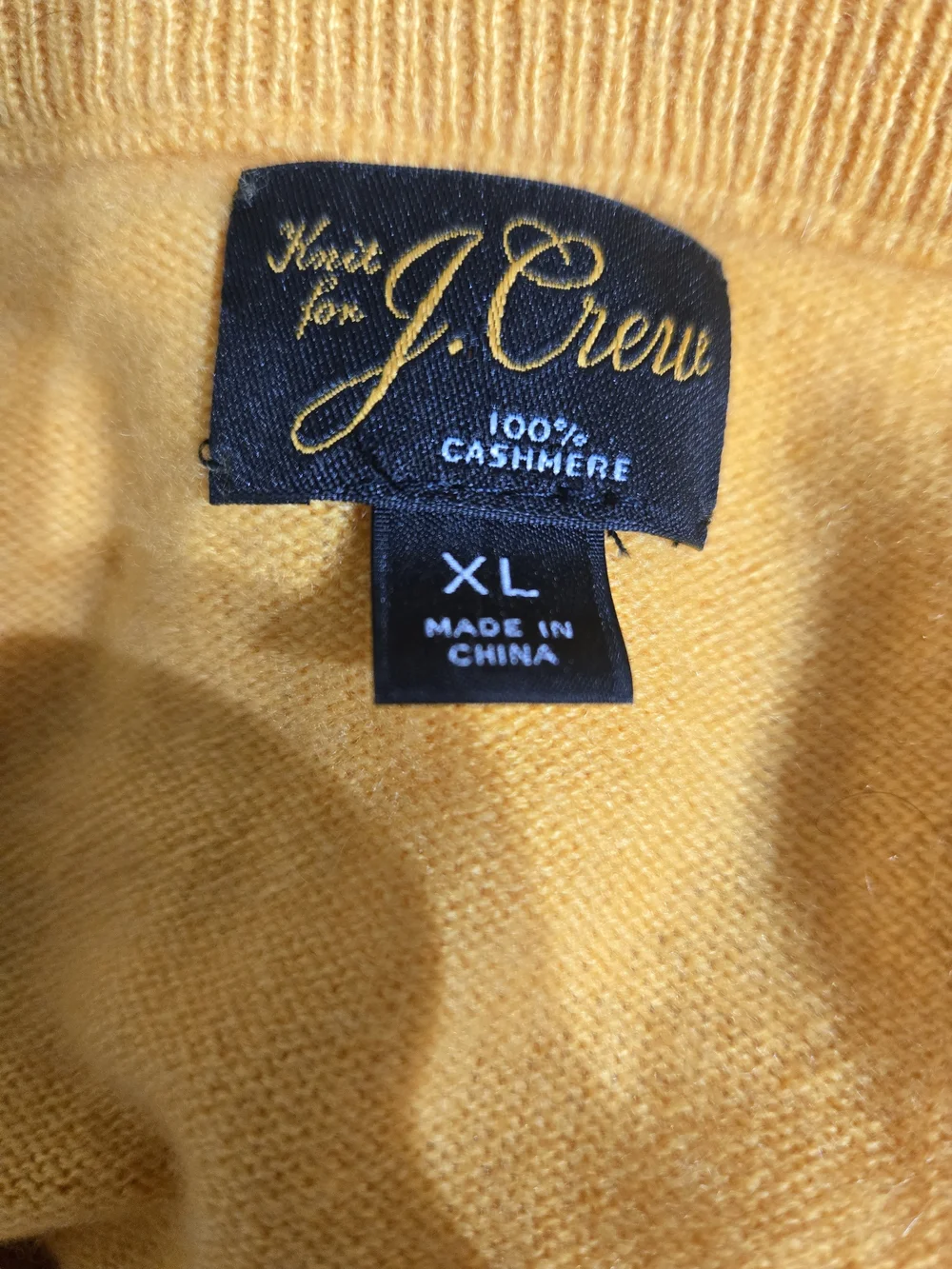 J. Crew Men's Crewneck Sweater in Mustard Yellow
